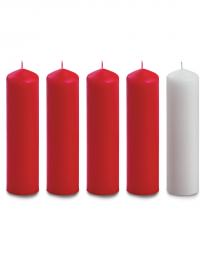 2 X 8 INCH ADVENT CANDLE SET