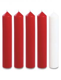 2 X 18 INCH ADVENT CANDLE SET