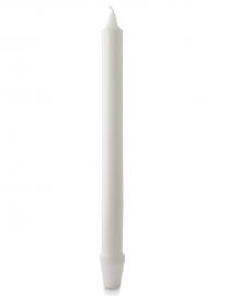 1 X 12 INCH FLUTED WHITE BEESWAX CANDLE