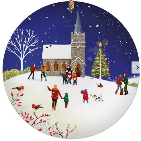 CERAMIC HANGING DECORATION CHURCH