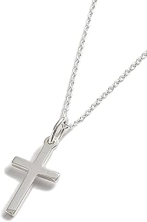 SMALL SILVER APEX CROSS PENDANT