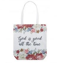 GOD IS GOOD TOTE BAG WITH INSIDE POCKET