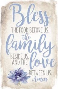 WALL PLAQUE BLESS THE FOOD BEFORE US