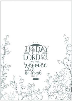 THIS IS THE DAY TEA TOWEL