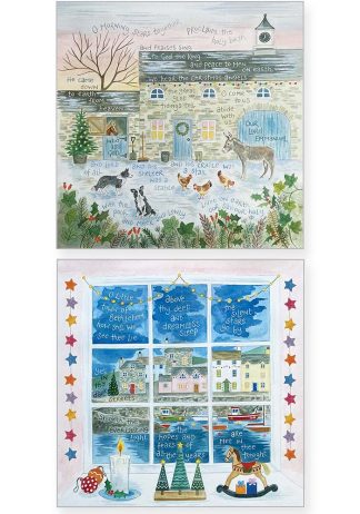 HANNAH DUNNETT OH COME TO US AND THE SILENT STARS CHRISTMAS CARDS