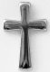 SILVER CROSS LAPEL PIN