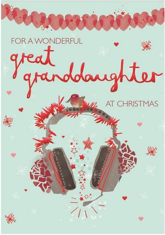 GREAT GRANDDAUGHTER CHRISTMAS CARD