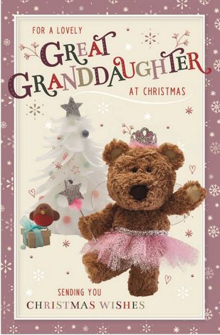 GREAT GRANDDAUGHTER CHRISTMAS CARD