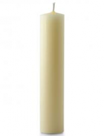 1/2 X 12 INCH IVORY BEESWAX CANDLE