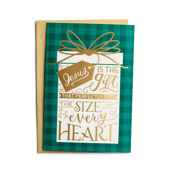JESUS IS THE GIFT CHRISTMAS CARDS BOX OF 18 JESUS IS THE GIFT CHRISTMAS CARDS BOX OF 18
