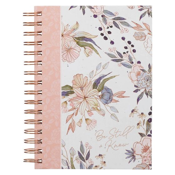 JOURNAL WIREBOUND FLORAL BE STILL AND KNOW