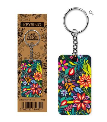 BLESS YOU FLOWERS KEYRING 