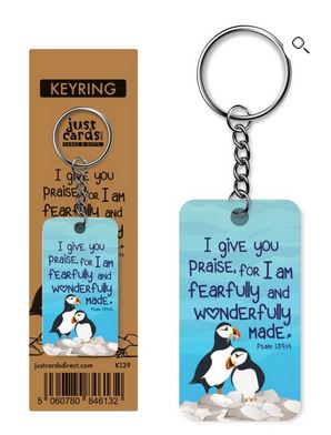 WONDERFULLY MADE KEYRING 