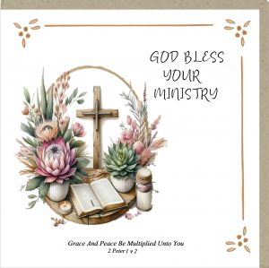 GOD BLESS YOUR MINISTRY GREETINGS CARD