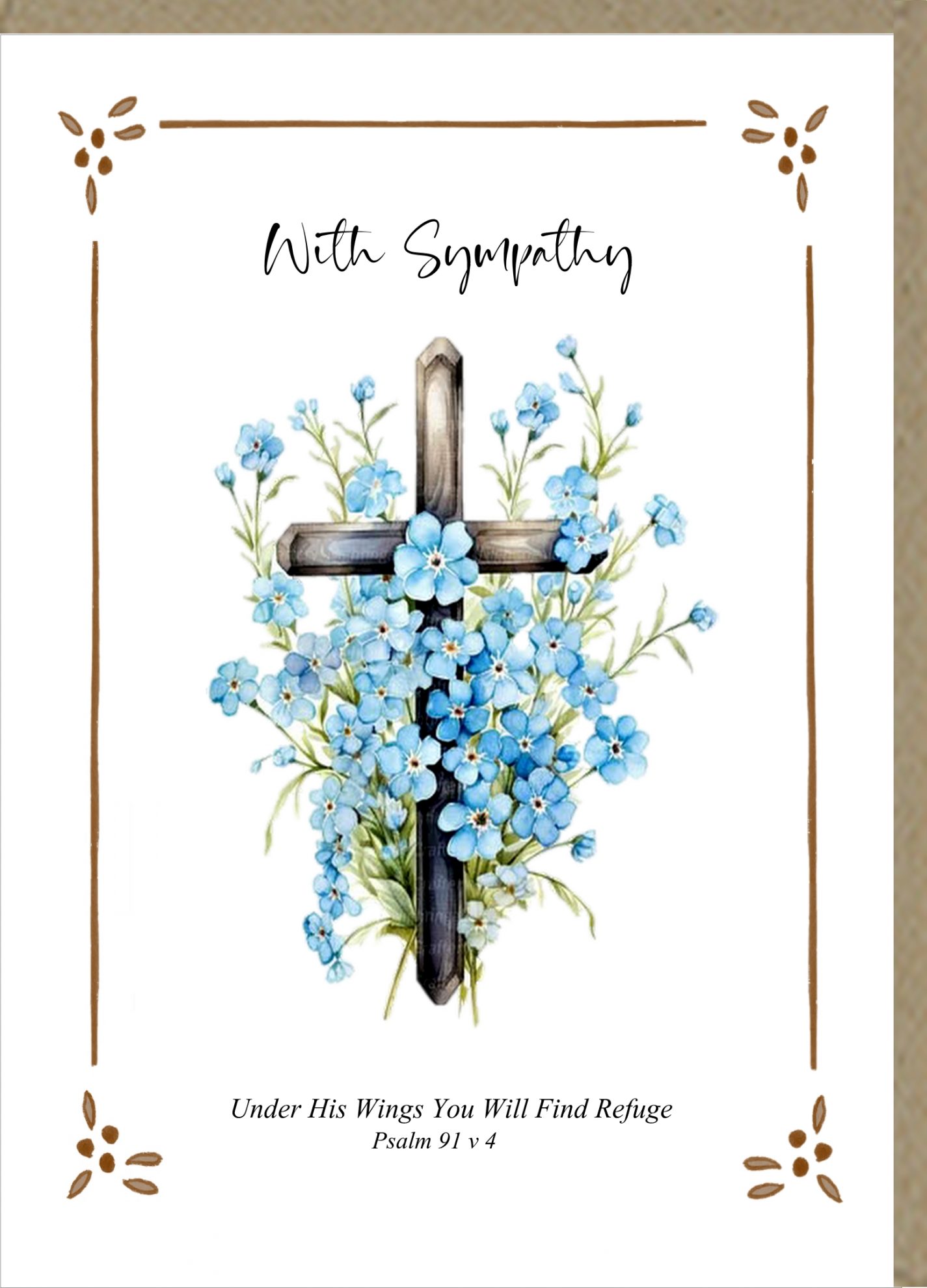 WITH SYMPATHY GREETINGS CARD