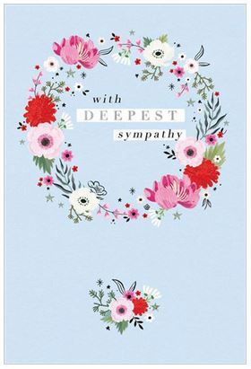 SYMPATHY GREETINGS CARD