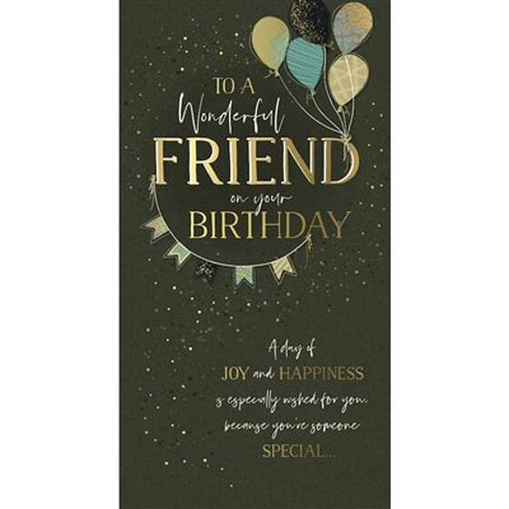 TO A WONDERFUL FRIEND BIRTHDAY CARD