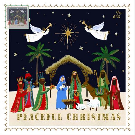 PEACEFUL NATIVITY CHRISTMAS CARDS 