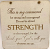 Square Plaque – Strength