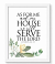 AS FOR ME AND MY HOUSE PLAQUE