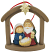 RESIN HANGING NATIVITY