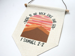1 SAMUEL 2:2 HANGING WALL ART GOD AT MY HOUSE