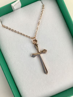 Rose Gold Cross on Chain 