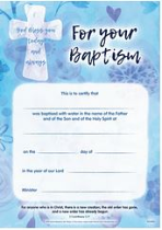 BAPTISM CERTIFICATE BLUE