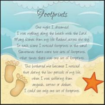 FOOTPRINTS GREETING CARD 