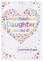 CONGRATULATIONS DAUGHTER CARD