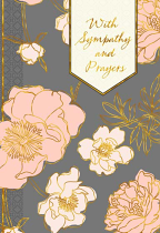 WITH SYMPATHY AND PRAYERS GREETINGS CARD