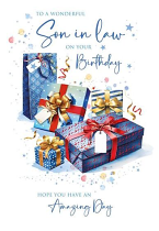 SON IN LAW BIRTHDAY CARD