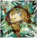 SLEEPY HEDGEHOG CHRISTMAS CARDS 