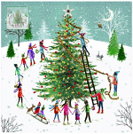 AROUND THE TREE CHRISTMAS CARDS  