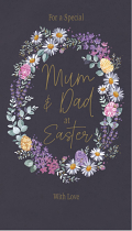 FOR A SPECIAL MUM AND DAD AT EASTER CARD