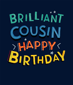 COUSIN HAPPY BIRTHDAY CARD