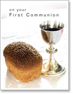 ON YOUR FIRST COMMUNION PETITE CARD  