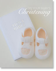 ON YOUR BABYS CHRISTENING PETITE CARD