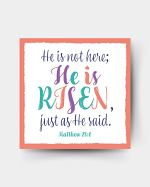 HE IS RISEN EASTER CARDS PACK OF 4