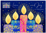 PEACE LOVE AND JOY CHRISTMAS CARDS 