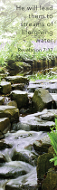 LEONARD SMITH BOOKMARK STREAM OVER ROCKS