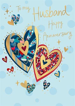 HUSBAND ANNIVERSARY GREETING CARD