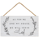 WE WILL SERVE THE LORD WALL PLAQUE