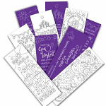 CHRISTMAS COLOURING BOOKMARKS