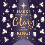 HERALD ANGELS CHRISTMAS CARD PACK OF 10
