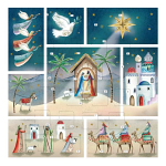 A CHILD IS BORN ADVENT CALENDAR CARD