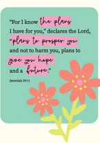 FOR I KNOW THE PLANS A5 NOTEBOOK