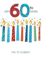 CANDLES 60 BIRTHDAY CARD