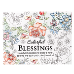 COLORFUL BLESSING COLOURING CARDS