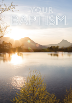 BAPTISM CARD SCOTTISH LAKE